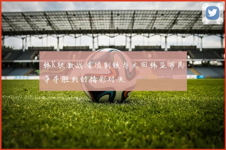 韩K联激战浦项制铁与大田韩亚市民争夺胜利的精彩对决