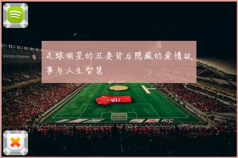 足球明星的丑妻背后隐藏的爱情故事与人生智慧